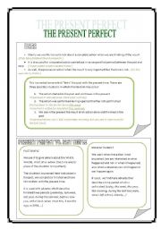 English Worksheet: PRESENT PERFECT (time expressions included)