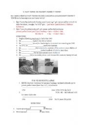 English worksheet: simple past or perfect tense