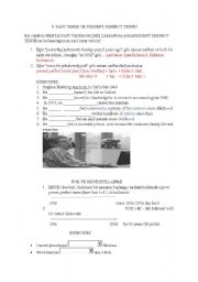 English Worksheet: simple past or perfect tense