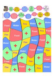 English Worksheet: Board Game: 