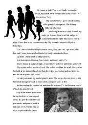 English Worksheet: Reading for beginners: Jacks family
