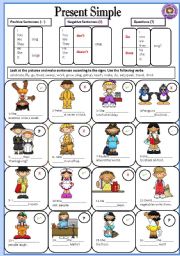 English Worksheet: PRESENT SIMPLE