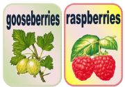 English Worksheet: Fruits flashcards set2