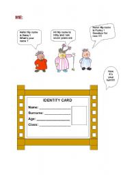 English worksheet: Personal identification