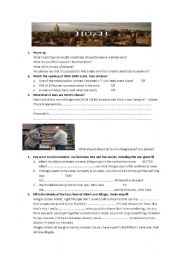 English Worksheet: Hitch movie worksheet