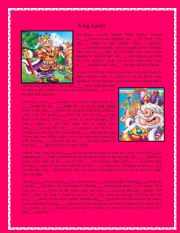 English Worksheet: Fairytale Candyland series 5 ( King Kandy) Past tense