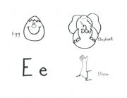 English worksheet: The ABCS letter E