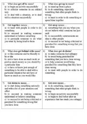 English Worksheet: Phrasal verbs with Get Auction