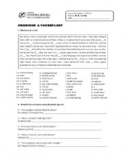 English Worksheet: REPORTED SPEECH