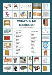 English Worksheet: Whats in my bedroom?