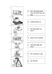 English Worksheet: writing procedure