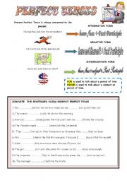 English Worksheet: PRESENT PERFECT TENSE