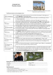 English Worksheet: the 9/11 attacks: one decade later