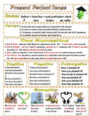 English Worksheet: Present Perfect Tense