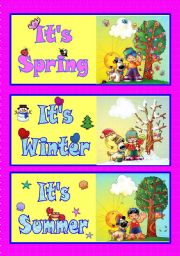 English Worksheet: Seasons