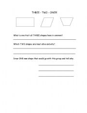 English Worksheet: TYPES OF QUADRILATERALS 