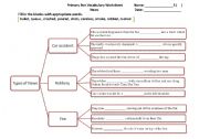 English Worksheet: Vocabulary learning