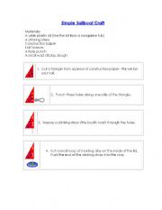 English worksheet: Building a Simple Boat