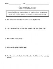 English Worksheet: the BFG