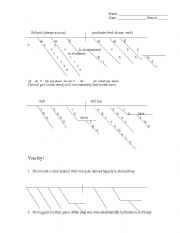 English Worksheet: Diagramming