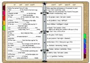 English Worksheet: to be-present and past