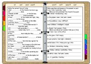 English Worksheet: to be-present and past