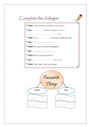 English Worksheet: pleasure to meet you