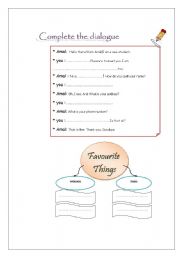 English worksheet: pleasure to meet you