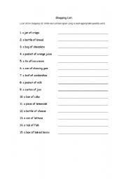 English worksheet: doc. shopping