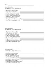 English Worksheet: 3RD PERSON