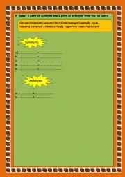 English Worksheet: module1/lesson1 (9th form) part 2