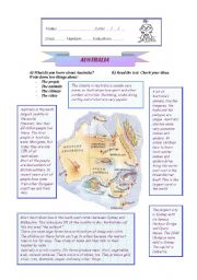 English Worksheet: Australia