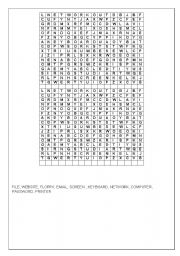 English Worksheet: cross word computer 