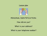 English worksheet: Personal identification - How old are you?