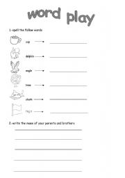 English Worksheet: alphabet