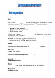 English worksheet: The imperative