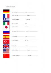 countries, nationalities and flags