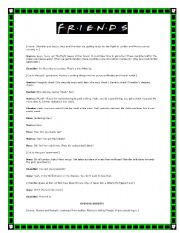 English Worksheet: Friends