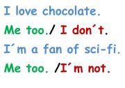 English Worksheet: saying that things apply or dont applay to you for young learners- poster