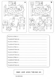 English Worksheet: SPOT THE DIFFERENCE