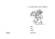English worksheet: I can do my best!
