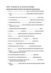 English Worksheet: If Clause (mixed)