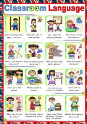 Classroom Language  -  Poster