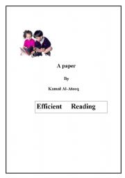 English Worksheet: efficient reading 