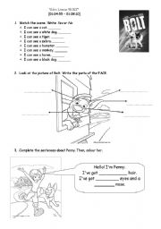 English Worksheet: BOLT - Video Lesson