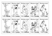 English Worksheet: Days of the week