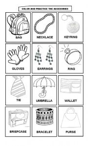 English Worksheet: Accesories