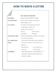 English Worksheet: LETTER