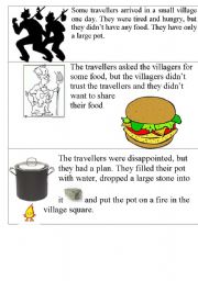 English Worksheet: Running dictation: Stone Soup