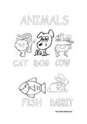 English worksheet: Animals